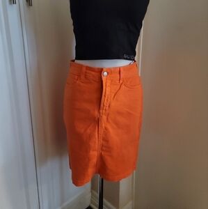 NYDJ Denim Skirt Coral Size 2p